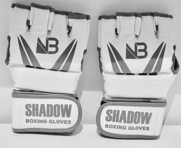shadow boxing gloves white/grey
