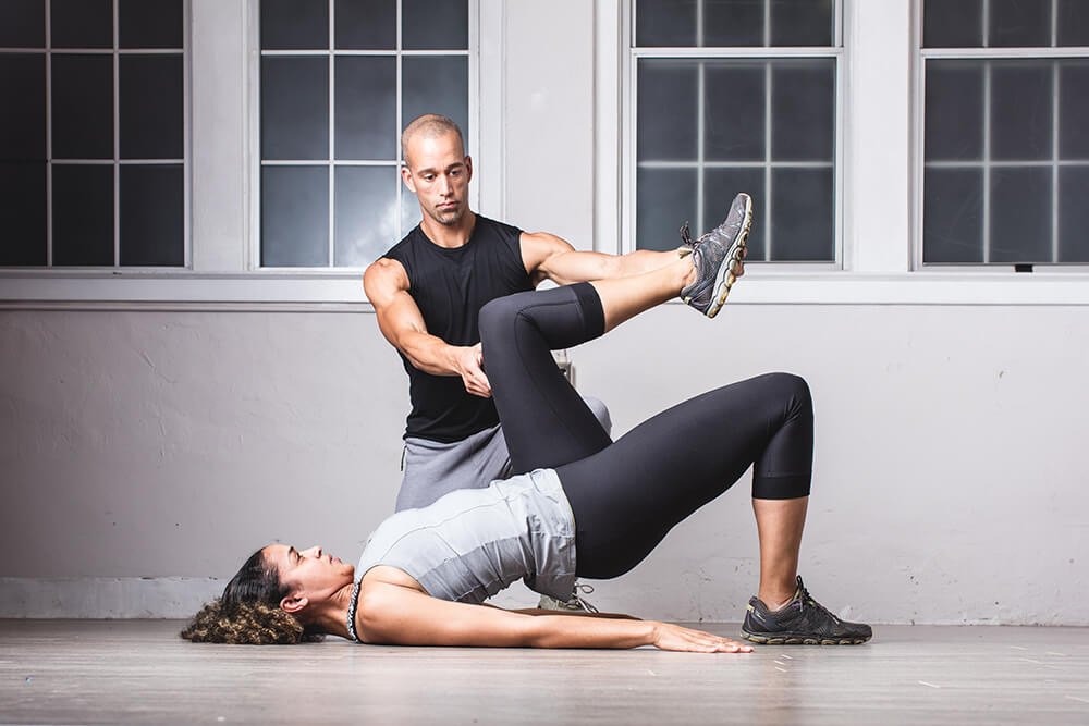 Nate Bower training client